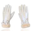Luvas Quentes para Mulheres no Inverno, Veludo Espessado, à Prova de Vento e Repelente à Água com Algodão, Luvas de Ciclismo Fofas Estilo Coreano para Mulheres