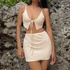 2026 Novo Estilo Biquíni Sexy Estilo Férias Conjunto de Férias Feminino Saia Fresca e Simples Biquíni Triângulo Duas Peças