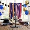 Suporte de Exibição de Medalha de Formatura Decorações de Formatura Suporte Ajustável em Forma de T Suporte de Exibição Decorações Comemorativas
