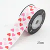 Fita de embalagem de presente com bolinhas de 25mm para grampo de cabelo, caixa de bolo DIY, cinto decorativo, fita de tecido 10 jardas/Rolo