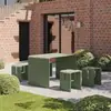 Mesas y Sillas de Exterior Aleación de Aluminio Diseño Patio Terraza Jardín Tienda de Té con Leche Cafetería Hotel Combinación de Mesa y Silla de Ocio
