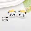 Nuevo Dibujo Animado Comida Juego Panda Resina Accesorios DIY Hecho a Mano Crema Gel Pinza para el Cabello Accesorios Carcasa para Teléfono Móvil Hebilla para Zapato Material