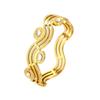 Comercio electrónico transfronterizo AliExpress Amazon Venta caliente Pulsera de acero inoxidable de titanio con revestimiento al vacío Onda