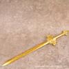 Espada de siete estrellas con cabeza de león chismosa de latón de Hongda, adorno de cobre para la entrada de la oficina en casa.