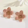 Pendientes coreanos de moda nueva con forma de gota de aceite de flor para mujer, pendientes atmosféricos de alto nivel, temperamento simple, pendientes de s925, pendientes al por mayor