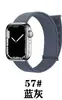 Adequado para Apple Watch iwatch8 novo loop duplo de nylon applewatch8 pulseira confortável s7