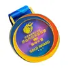 Placas de Cristal Coloridas para Eventos Esportivos Escolares, Medalhas de Honra para Primeiro, Segundo e Terceiro Lugar, Artesanato de Presente para Premiação de Competição Esportiva Estudantil