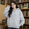 Moda Infantil Otoño 2026 Sudadera con Cremallera Color Sólido Chaqueta de Manga Larga para Niños Mayores Cárdigan Casual Color Sólido