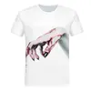 Directo de Fábrica Lote Verano Nuevo Halloween Personalidad Divertida Camiseta Estampada 3D Cuello Redondo Manga Corta para Hombre Fábrica Transfronteriza