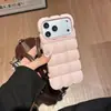 Funda de color sólido para teléfono 17promax tipo gofre de huevo, funda protectora creativa 16pro linda y elegante