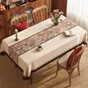 Mantel de comedor estilo americano, impermeable, a prueba de aceite, lavable, resistente al calor, mantel de mesa de PVC, rectangular, lujo ligero, sensación de alta gama, mantel de mesa de centro