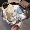 Bufanda Cuadrada de Seda Impresa con Estampado Estético Zhongying Chal de Gama Alta Bufanda para el Cuello con Protección Solar Bufanda Cuadrada Pequeña Pañuelo para la Cabeza Bufanda para Mujer
