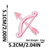 Parche de Tela Bordado para un Dulce San Valentín Flecha de Amor Corazón Rosa Lazo Parche Decorativo para Ropa Sombrero