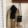 Bolso bandolera tipo huevo, minimonedero de punto en color caramelo, ideal para el día a día, para mujer, novedad de 2024.