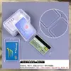 Funda Protectora para Tarjeta de Identificación Cáscara Dura Transparente Doble Cara Banco Tarjeta de PP con Correa Soporte para Tarjeta de Trabajo Tarjeta de Identificación Escolar Tarjeta de Comida