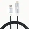 Cable de Datos con Luz LED Hueca de Colores 120W Carga Súper Rápida Adecuado para Apple Tipo-C Cable de Carga Fuente de Fábrica