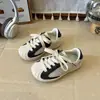 Tênis Infantil Shell Head Board 2026 Novo Estilo Primavera/Outono para Crianças Médias e Grandes Tênis Esportivo para Meninos Solado Macio Velcro Calçado Casual