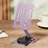 Soporte de Teléfono Móvil Totalmente Metálico, Soporte de Tableta de Escritorio, Soporte Plegable para Mesita de Noche, Rotación de 360 Grados, Transmisión en Vivo, Pintura, Gadget para Personas Perezosas
