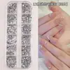 Pedras de Strass para Nail Art Mistas em Formato Irregular e Base Plana, Pedrinhas Pequenas com Base, Acessórios para Nail Art, Adesivos de Unha da Moda