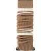 Calcetines de punto cálidos estilo universitario con rayas grises para mujer, de media pantorrilla y hasta la rodilla, reductores de pantorrilla para otoño e invierno