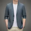 Traje casual nuevo de primavera para hombre, tendencia de moda juvenil, lujo ligero, coreano, ajustado, chaqueta de traje occidental para hombre