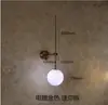 Lámpara de Pared para Sala de Estar de Diseñador Nórdico Arte Moderno Mesita de Noche Escaleras Creativa Comedor Línea Simple Bolas de Cristal