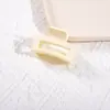 Clip de Pinza Rectangular Simple de Moda Esmerilado de 4.5 cm tamaño pequeño Clip para Media Cola de Caballo Pinza Lateral para Mechones Pinza de Tiburón