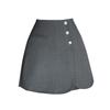 En stock-traje de cuadros falda pantalón línea A para mujer 2025 primavera y verano falda pantalón nuevo pantalones de cintura alta pantalones de pierna ancha casuales para usar en exteriores