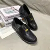 Versão em Couro ~ Sapatos Estilo Mesma da Mãe Uva, Clássico Retrô Versátil Bico Redondo Pequena Moeda Dourada Estilo Britânico Preguiçoso Mocassins para Mulheres