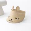 Chapéu de Palha Vazio de Verão para Crianças Chapéu de Sol Dobrável Chapéu Fresco de Bebê para Meninos e Meninas Viagem para o Mar Chapéu de Sol de Praia