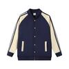 Macacão de casal de outono/inverno pesado, cardigan de abotoamento simples, macacão de beisebol de equipe, casaco com logotipo personalizado impresso, cor contrastante