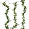 Ratán de Hoja de Bambú Artificial Simulado Colgante de Pared para Hogar, Patio, Balcón, Planta Verde, Enredadera, Tubería de Agua, Bloqueo, Paisajismo Decorativo