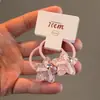 Accesorio Rosa Brillante de Diamante para el Cabello de Conejo para Niños, Lindo Pasador de Estrella de Lentejuelas, Goma para el Cabello para Niñas, Flequillo de Bebé