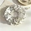 Scrunchie de renda floral direto da fábrica, elástico de cabelo versátil estilo casual, faixa de cabelo, corda de cabelo