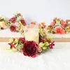 Guirnalda de Candelabro de Peonía Artificial Feliz Estilo Europeo Flores Falsas Atmósfera Romántica Boda Decoración del Hogar Escritorio Dormitorio Adornos