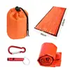 Manta de Emergencia Kit de Primeros Auxilios Saco de Dormir Hebilla con Silbato Set Camping Senderismo Escalada Aislamiento Hipotermia Manta de Supervivencia