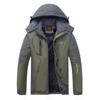 Outono e inverno roupas de tamanho grande Rush masculino ao ar livre marca da moda jaqueta à prova de vento feminino inverno forrado de lã engrossado impermeável terno de montanhismo masculino