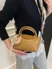 Nova Bolsa Feminina Primavera e Verão 2025 Nicho Moda Bolsa Bolinho, Bolsa de Ombro Versátil Estilosa, Bolsa Transversal Casual