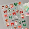 Pegatinas Originales para Uñas con Relieve de Santa Claus, Lote Mixto Variado, Pegatinas Navideñas 3D Transfronterizas Modelo Hg