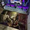 Alfombra Decorativa de Piso de Cachemira de Cristal para Sala de Estar y Mesa de Café, Alfombra Resistente a la Suciedad para el Hogar, Personajes de Marvel de Animación Transfronteriza, Sala de E-sports en stock