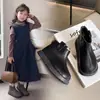 Botas da Moda para Bebê Menina Outono e Inverno Novo Estilo Botas de Cano Curto para Meninas Botas de Couro para Crianças Botas Martin com Forro de Lã para Crianças Botas Simples para Crianças