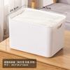 Caja de almacenamiento de escritorio, de plástico, para baño, cocina, dormitorio, armario, caja de acabado, cesta de cosméticos, artefacto