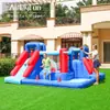 Castillo Inflable para Fiestas Infantiles AMF, Tobogán Pequeño Inflable para Uso en Casa, Castillo Inflable de Tela Oxford para Parques Infantiles al Aire Libre