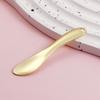 Cuchara para Crema Facial, Cuchara Pequeña, Cuchara para Contorno de Ojos, Cuchara Metálica Mini para Mascarilla Facial, Palillo de Masaje, Cuchara Dorada para Masaje de Ojos Cosmético