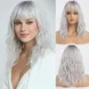 Nuevas Pelucas Europeas y Americanas de Amazon para Mujeres con Cabello Largo y Rizado en Varios Colores Peluca de Fibra Química Fabricantes de Cobertores de Cabeza Listos para Venta al por Mayor