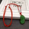 Colgante de jade sintético valiente ocho cuentas cuerda roja collar valiente de cristal actividades de apertura regalos regalos pequeños al por mayor colgante