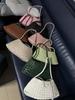 Bolso Tejido Hecho a Mano Bolso de Axila de Alta Gama 2025 Nuevo Edad Media Cesta de Verduras Bolso de Mujer Bolso Baguette Portátil Bolso de Hombro