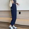 Calça Esportiva de Seda Gelada de Secagem Rápida Respirável para o Verão Feminina Casual Solta Harem Petite Calças Plus Size