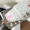 Capa ins estilo coreano com estampa de bolinhas e estrelas, adequada para tablets iPad 10ª/11ª geração, mini 7ª/6ª e modelos Pro rotativos