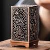 Novo Fogareiro Lanterna de Bambu em Liga de Cobre Estilo Chinês Cuia Ventilador Pipa Incensário Pequenas Pastilhas de Incenso Nuvem Auspiciosa Pera Ganso Areia de Incenso Sândalo